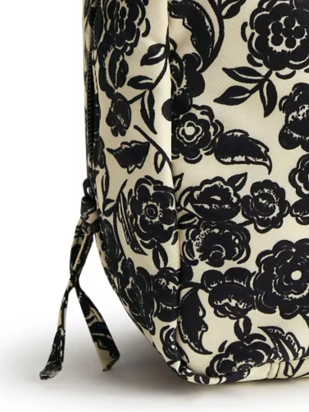 Vera Bradley Women's Nylon Lay Flat Travel Organizer Bubbly Flowers Black NWT